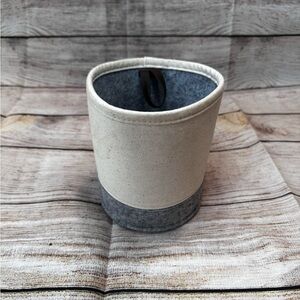 Thirty-One Gifts Canvas and Felt Storage Basket